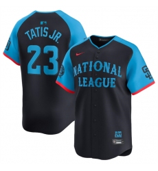 Men National League 23 Fernando Tatis Jr  Navy 2024 All Star Limited Stitched Baseball Jersey