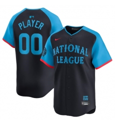 Men National League Customized Navy 2024 All Star Limited Stitched Jersey