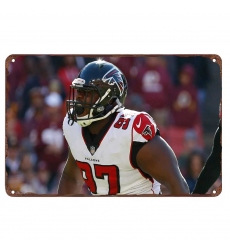 Atlanta Falcons Aluminum Sign 12x8 Inch Grady Jarrett 004