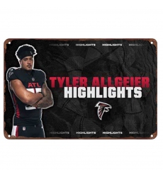 Atlanta Falcons Aluminum Sign 12x8 Inch Tyler Allgeier 001