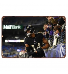 Baltimore Ravens Aluminum Sign 12x8 Inch Kyle Hamilton 002