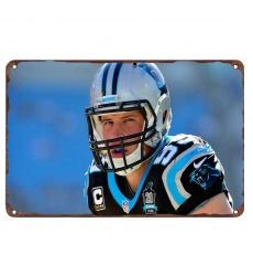 Carolina Panthers Aluminum Sign 12x8 Inch Luke Kuechly 001