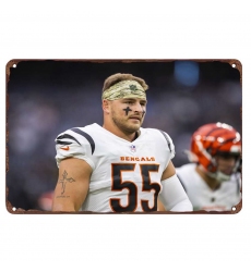 Cincinnati Bengals Aluminum Sign 12x8 Inch Logan Wilson 002