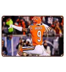 chicago bears Aluminum Sign 12x8 Inch Jaquan Brisker 002