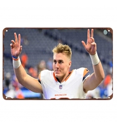 Denver Broncos Aluminum Sign 12x8 Inch Bo Nix 001