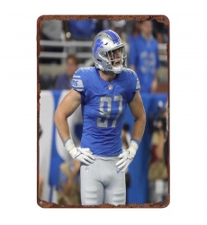 Detroit Lions Aluminum Sign 12x8 Inch Aidan Hutchinson 001