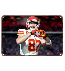 Kansas City Chiefs Aluminum Sign 12x8 Inch Travis Kelce 004