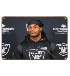 Los Angeles Raiders Aluminum Sign 12x8 Inch Davante Adams 004