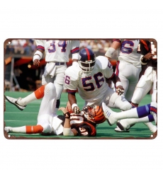 New York Giants Aluminum Sign 12x8 Inch Lawrence Taylor 003