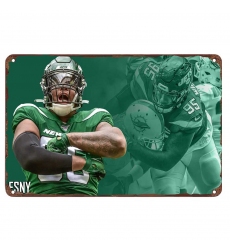 New York Jets Aluminum Sign 12x8 Inch Quinnen Williams 004