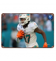 Miami Dolphins Aluminum Sign 12x8 Inch Jaylen Waddle 004