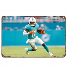 Miami Dolphins Aluminum Sign 12x8 Inch Jaylen Waddle 006