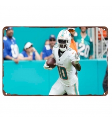 Miami Dolphins Aluminum Sign 12x8 Inch Tyreek Hill 004