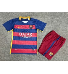 Youth Retro Soccer Jerseys FC Barcelona 15 16