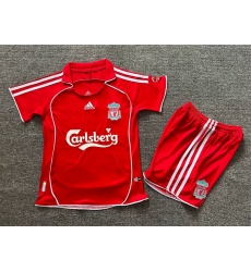 Youth Retro Soccer Jerseys Livepool Red