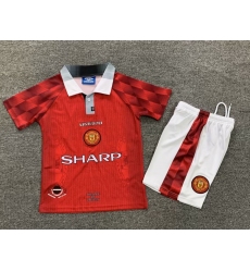 Youth Retro Soccer Jerseys Manchester United F.C. 96 98