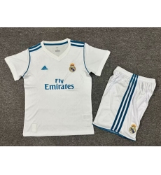 Youth Retro Soccer Jerseys Real Madrid CF White