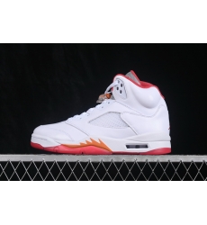 AIR JORDAN 5 RETRO SUNSET AJ5 RED WHITE IV5678 102 Men Shoes