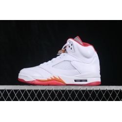 AIR JORDAN 5 RETRO SUNSET AJ5 RED WHITE IV5678 102 Men Shoes