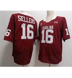 North Carolina State #16 LaNorris Sellers Red Stitched NCAA Football Jersey