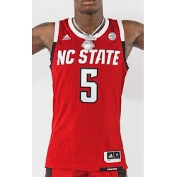 Men's North Carolina State Trey Parker #5 Red jersey