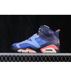 AIR JORDAN 6 AJ6 NAVY BLUE SKY BLUE RED MEN SHOE
