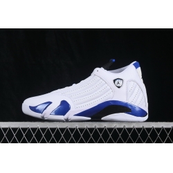 AIR JORDAN 14 RETRO NAVY BLUE MIDNIGHT BLUE WHITE MEN SHOES