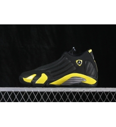 AIR JORDAN 14 RETRO THUNDER AJ14 YELLOW BLACK MEN SHOE AIR JORDAN 14 RETRO THUNDER AJ14 YELLOW BLACK MEN SHOE