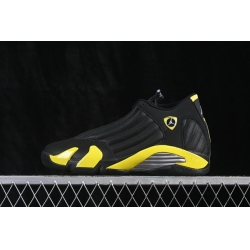 AIR JORDAN 14 RETRO THUNDER AJ14 YELLOW BLACK MEN SHOE