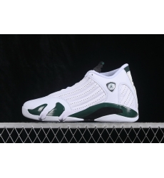 AIR JORDAN 14 RETRO WHITE DARK GREEN MEN SHOES AIR JORDAN 14 RETRO WHITE DARK GREEN MEN SHOES