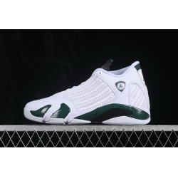 AIR JORDAN 14 RETRO WHITE DARK GREEN MEN SHOES