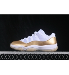 AIR JORDAN 11 LOW AJ11 METALLIC GOLD WHITE AH7860 102 Men Shoes AIR JORDAN 11 LOW AJ11 METALLIC GOLD WHITE AH7860 102 Men Shoes