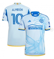 Men's Atlanta United FC Miguel Almiron adidas Light Blue 2024 The Resurgens Kit Authentic Player Jersey