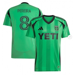 Mens Austin FC Daniel Pereira adidas Green 2025 The Heartbeat Kit Replica Player Jersey
