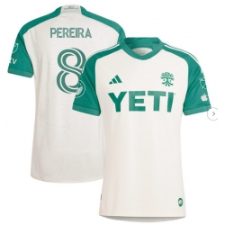 Mens Austin FC Daniel Pereira adidas Tan 2024 The Armadillo Kit Replica Player Jersey