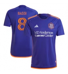 Men Houston Dynamo Amine Bassi 2024 25 Away Replica Purple