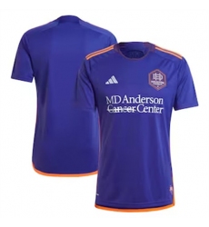 Men Houston Dynamo Blank 2024 25 Away Replica Purple