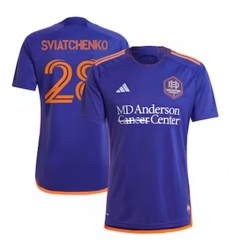 Men Houston Dynamo Erik Sviatchenko 2024 25 Away Replica Purple