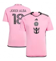 Youth Inter Miami CF Jordi Alba 2024 25 Home Replica Pink