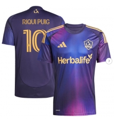 Mens LA Galaxy Riqui Puig adidas Navy 2025 RIZON Replica Player Jersey