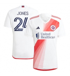 Men New England Revolution Dejuan Jones 2023 24 Away Replica White