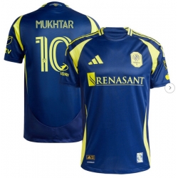 Mens Nashville SC Hany Mukhtar adidas Navy 2025 The Heart Of Nashville Kit Authentic Player Jersey