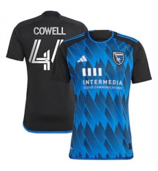 Men San Jose Earthquakes Cade Cowell 2023 24 Home Replica Blue