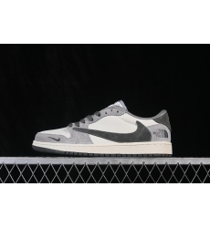AIR JORDAN 1 LOW X TRAVIS SCOTT MEN SHOES 6509