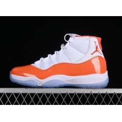 Men Air Jordan 11 Retro Orange Basketball Shoes