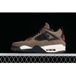 AIR JORDAN 4 RETRO TS WHITE BLACK BROWN
