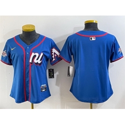 Youth National League Arizona Diamondbacks Blank Blue 2025 All Star Edition Limited Stitched Baseball Jersey