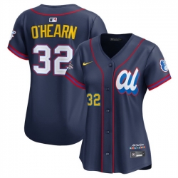 Women American League 32 Ryan O 27Hearn Navy 2025 All Star Edition Limited Stitched Baseball Jersey 