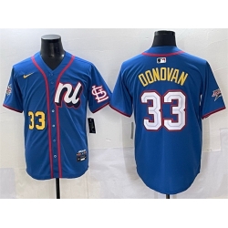 Men National League 33 Brendan Donovan Blue 2025 All Star Edition Limited Stitched