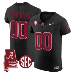 Men Women Youth Alabama Crimson Tide Vapor Elite Custom Jersey All Stitched Black